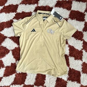 Adidas Georgia Tech Coached Polo — Size XL